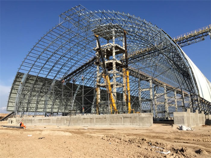 天门煤机油桶翘工程网架